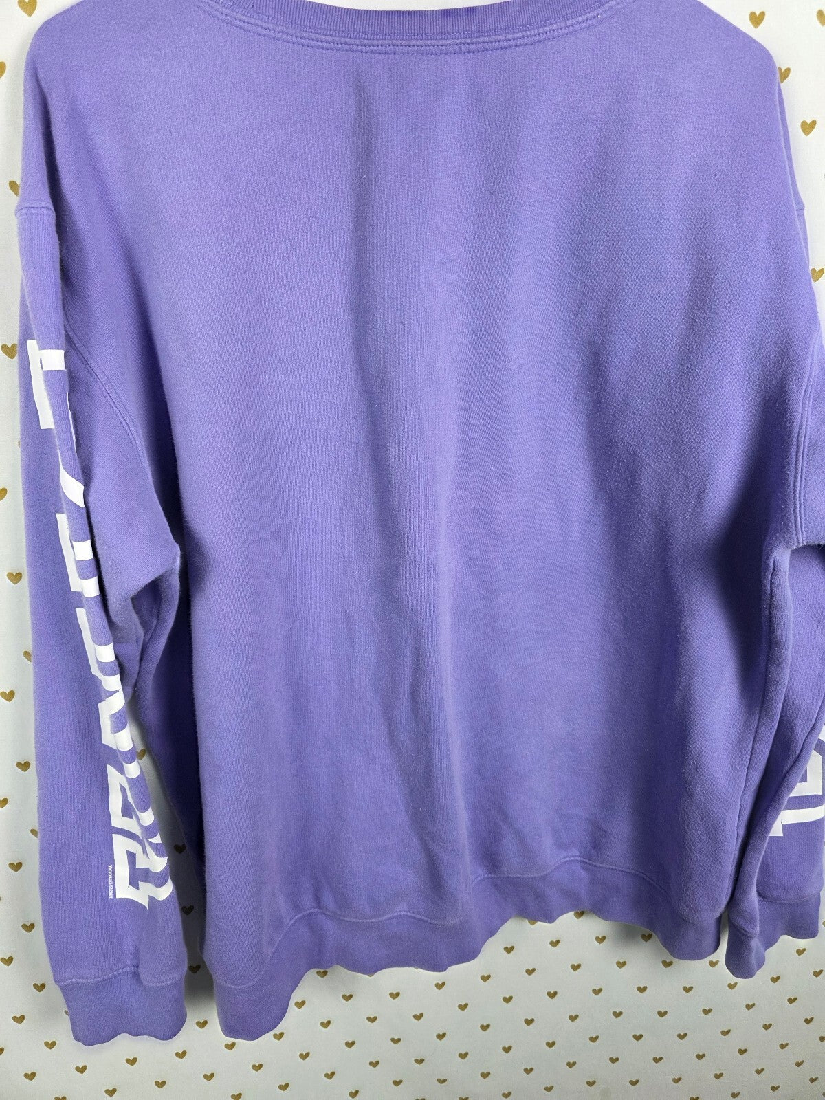 Victorias Secret Pink Logo Crew Sweater Shirt Large Oversized