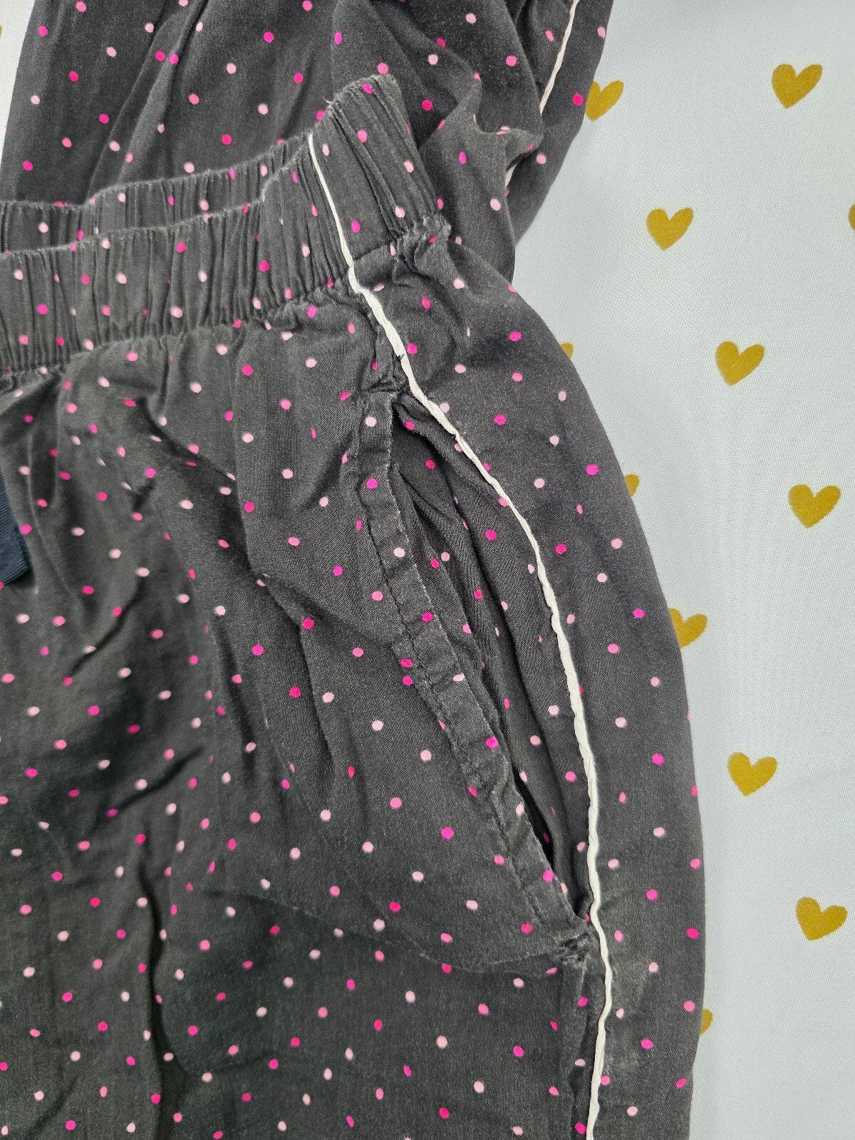 Victorias Secret Black Soft Polka Dot medium Sleep Pants Pajama PJ Bottoms