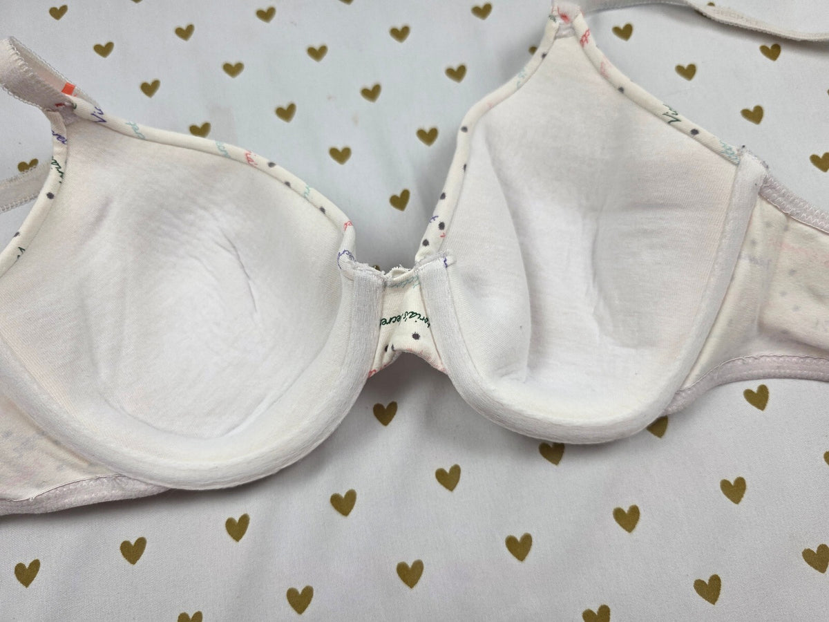 Victorias Secret Cotton Lined Perfect Coverage Bra 36B