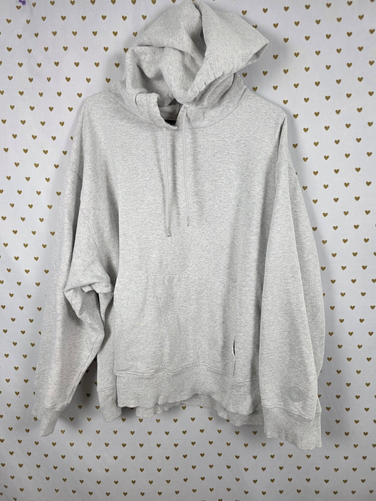 Victorias Secret Pink Grey 2XL XXL Pullover Hoodie Sweater Jacket Logo