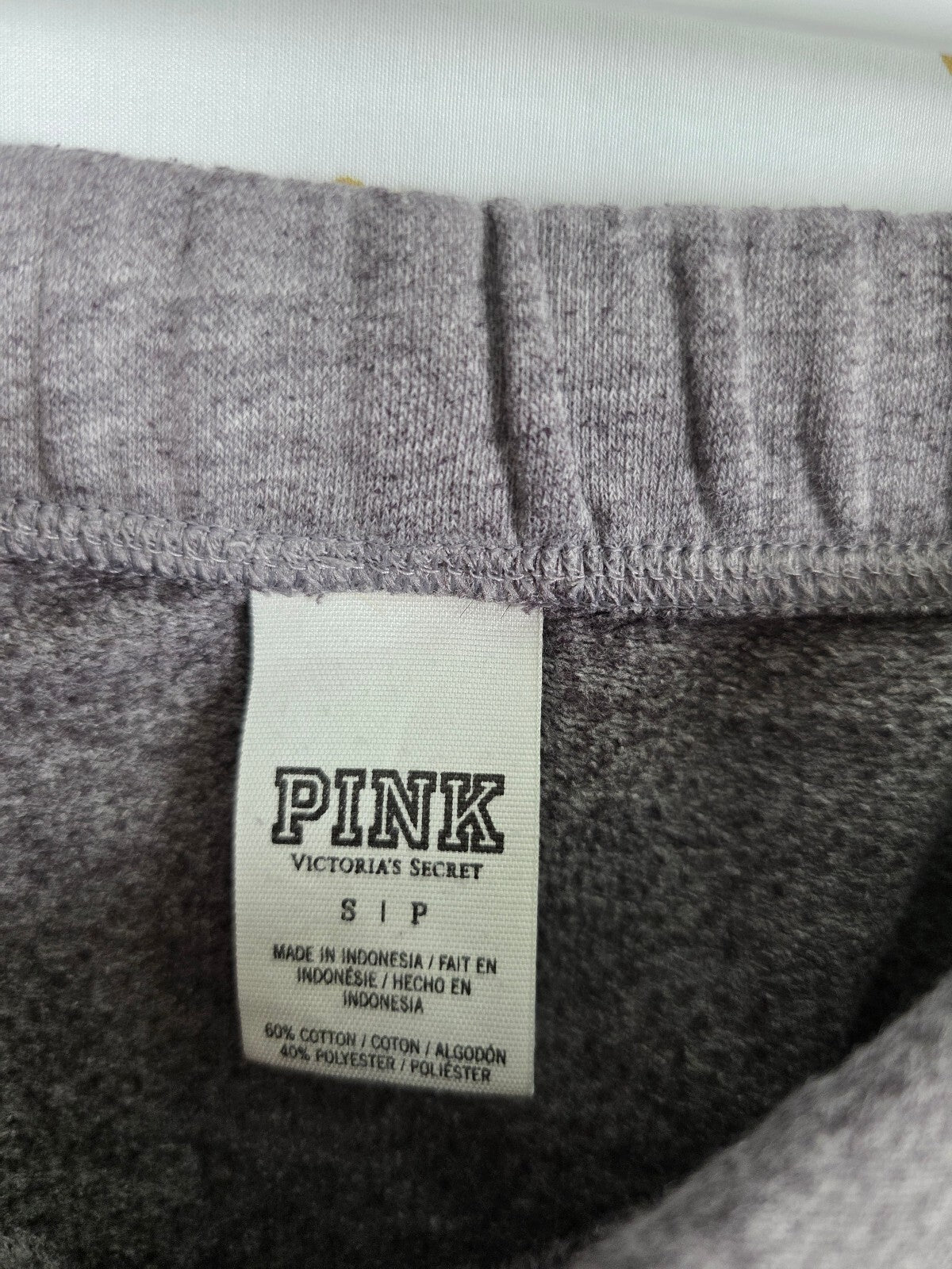 Victorias Secret PINK Small Flare Diaper Butt Boyfriend Sweats Grey