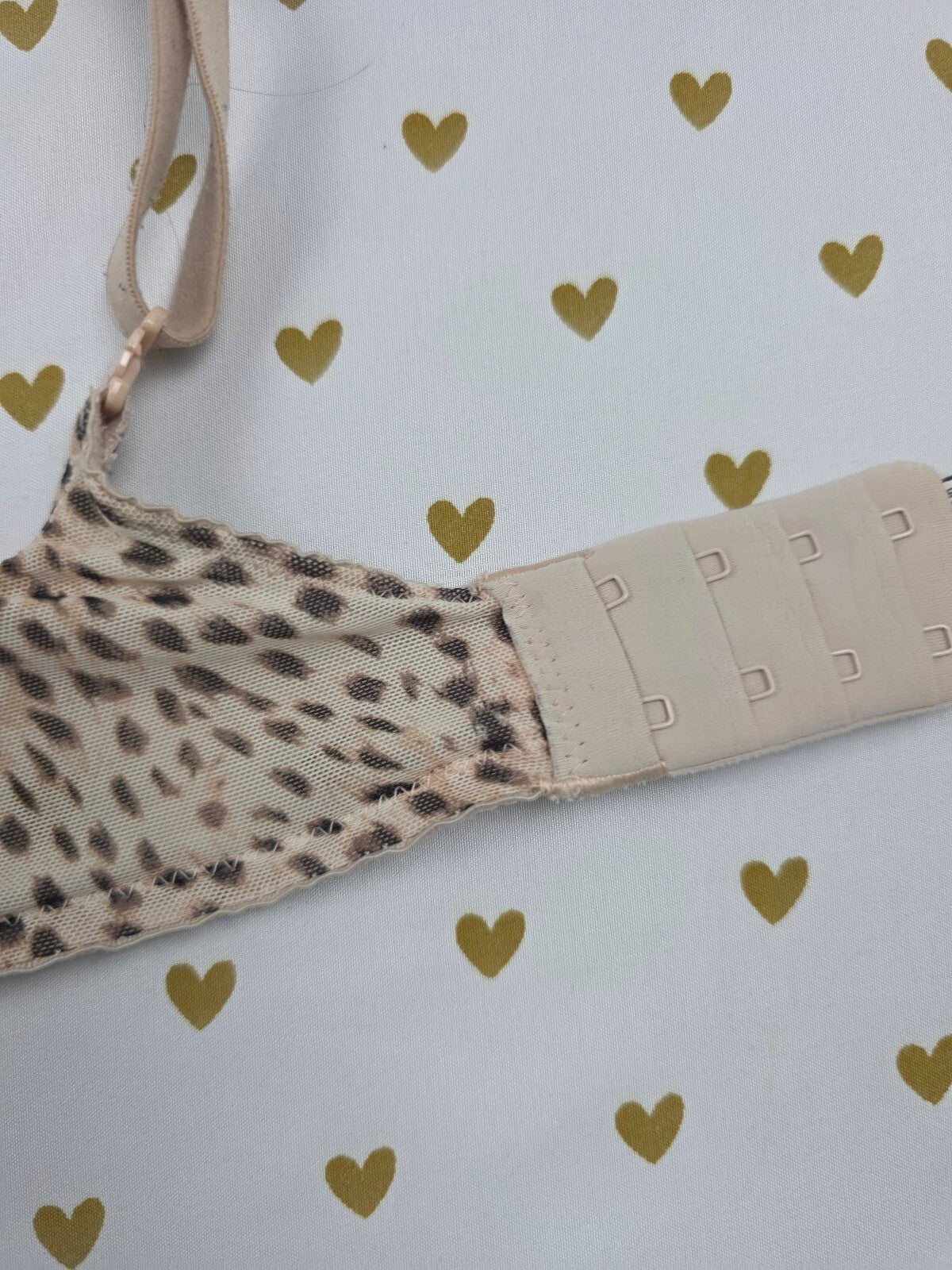 Victorias Secret  Animal Print Lined Perfect Coverage Bra 38D