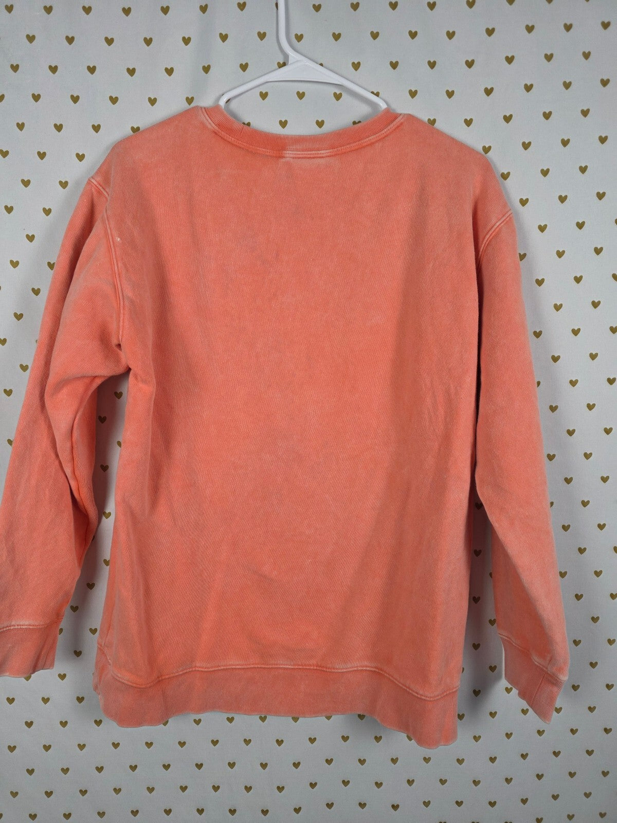 Victorias Secret Pink Vintage Style Crew Sweater Logo LOVE SMALL
