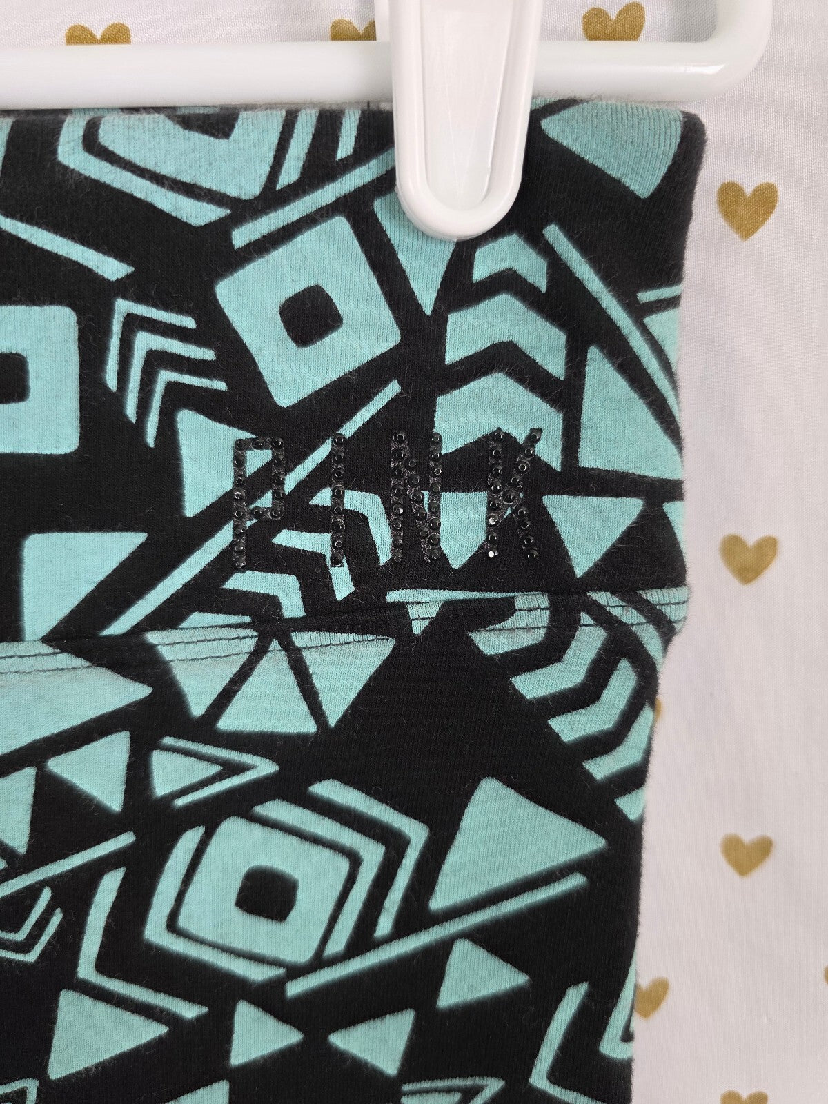 Victorias Secret PINK Mint Geometric Yoga Pants Small Studded