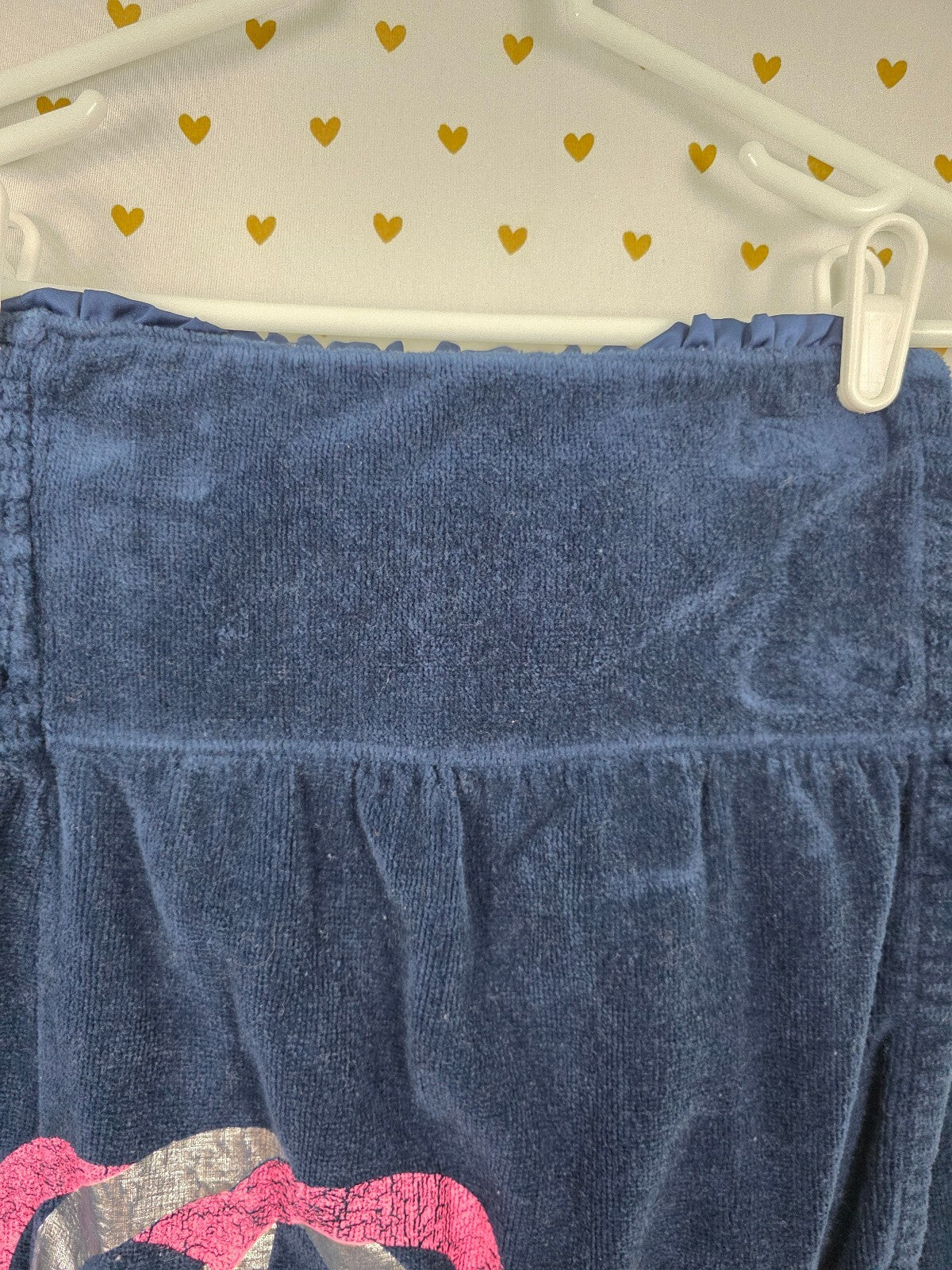 Vintage PINK Victoria's Secret Velour Spa Wrap Towel Peace Heart XS Y2K 2008