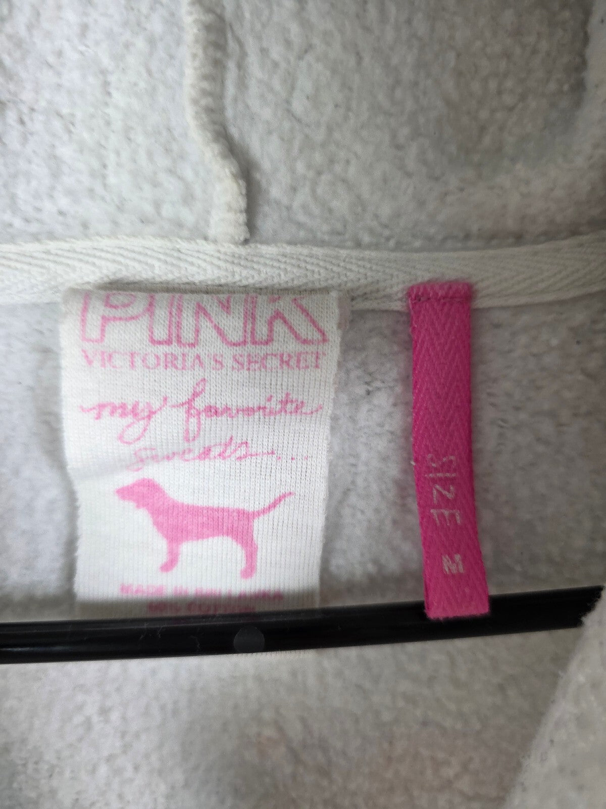 Victorias Secret Pink Vintage HTF LIFEGUARD Full Zip Hoodie Jacket MEDIUM