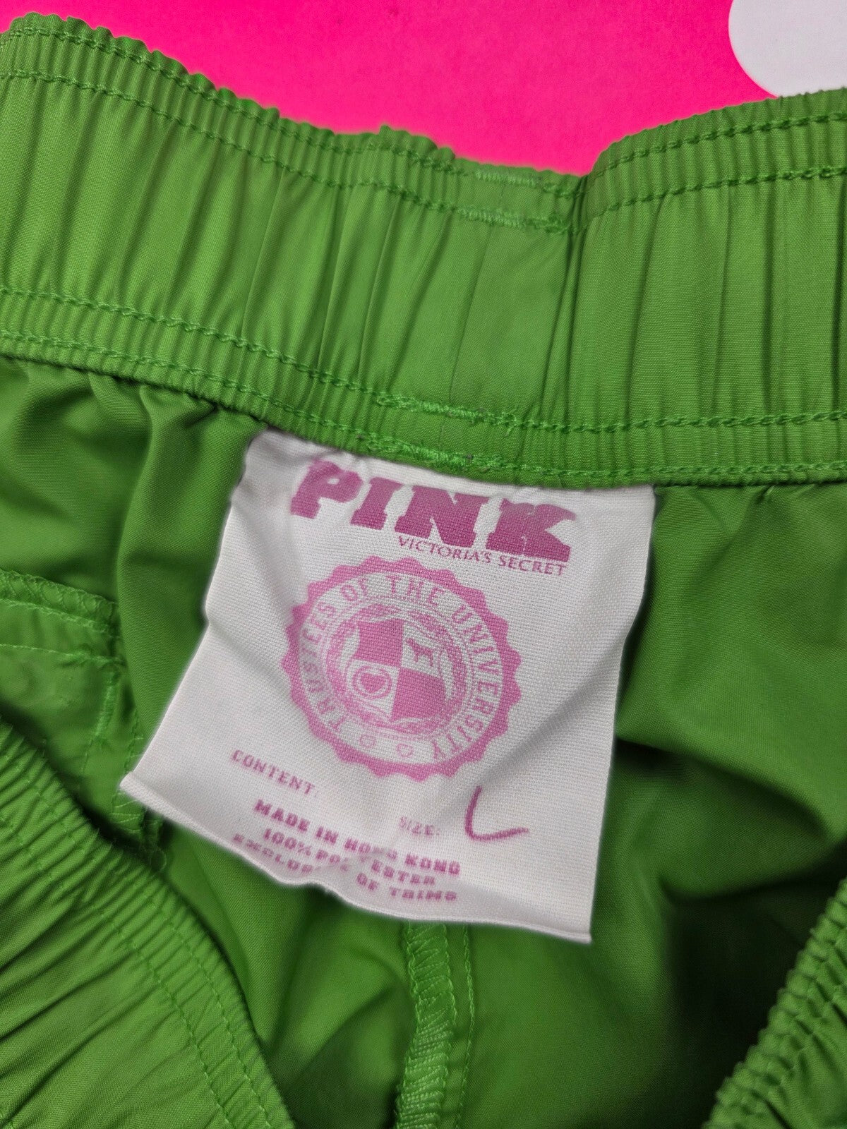 Victorias Secret PINK Vintage LARGE Green Y2k 86 Shorts