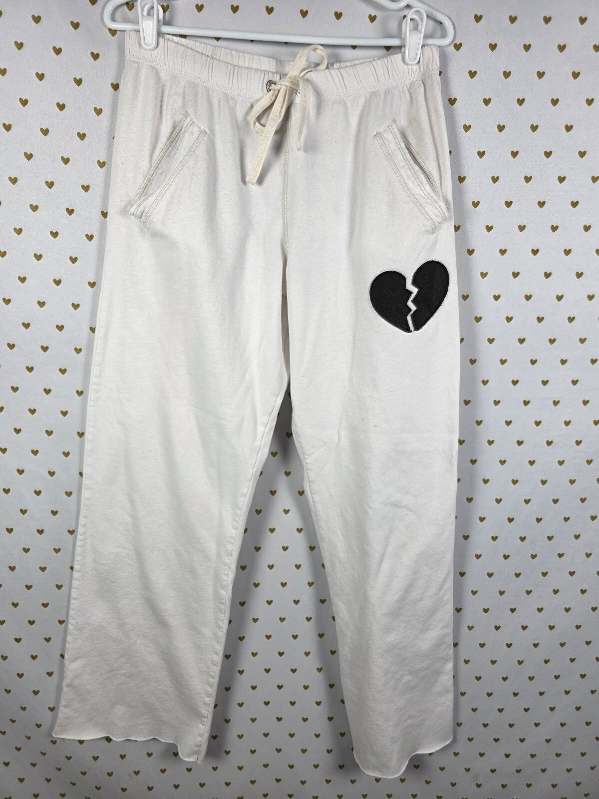 Victorias Secret PINK Vintage Y2k Boyfriend Sweats Heartbreaker Small