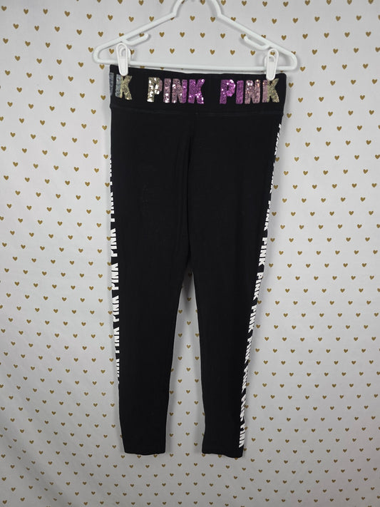 Victorias Secret PINK BLING Gradient Sequined Yoga Pants MEDIUM