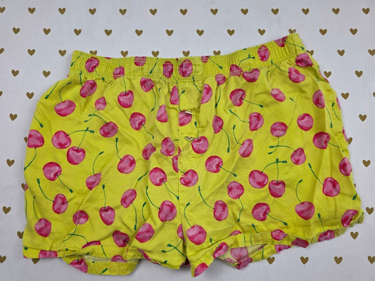 Victorias Secret PINK Silky Cherries XS Sleep Shorts Boxers Pajama Bottoms