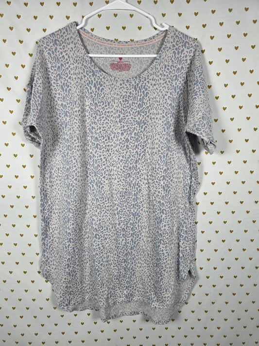 Victorias Secret leopard Cheetah Nightgown Sleep Shirt Super Soft MEDIUM