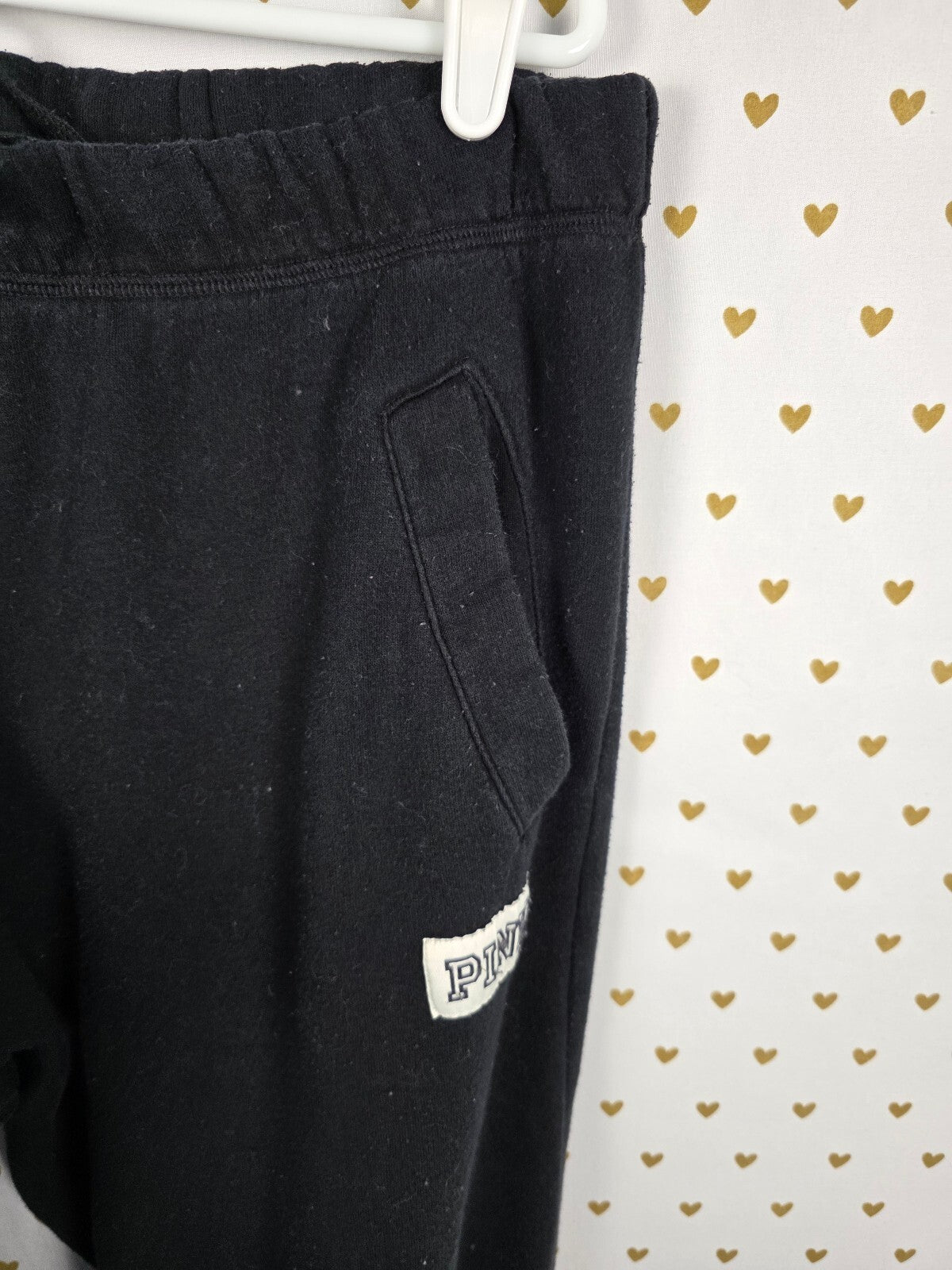 Victorias Secret PINK Boyfriend Diaper Butt Flare Sweats Love Y2k Large