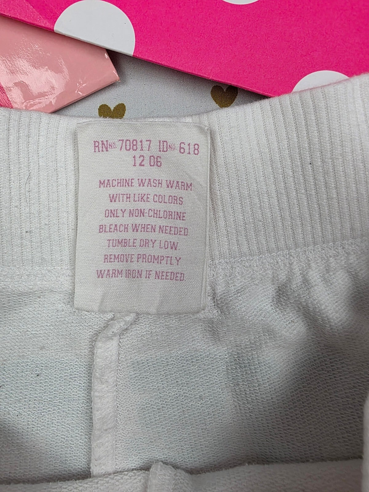 Victorias Secret PINK Vintage Y2k White Logo butt shorts Medium 2006