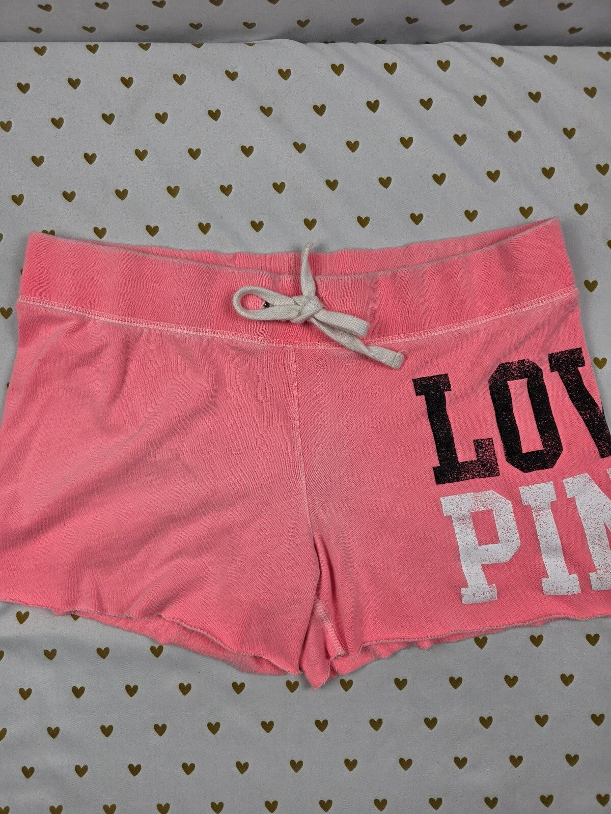 Victorias Secret PINK Vintage y2k LOVE Sweat Shorts SMALL