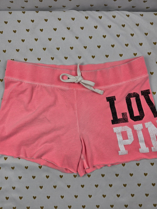 Victorias Secret PINK Vintage y2k LOVE Sweat Shorts SMALL