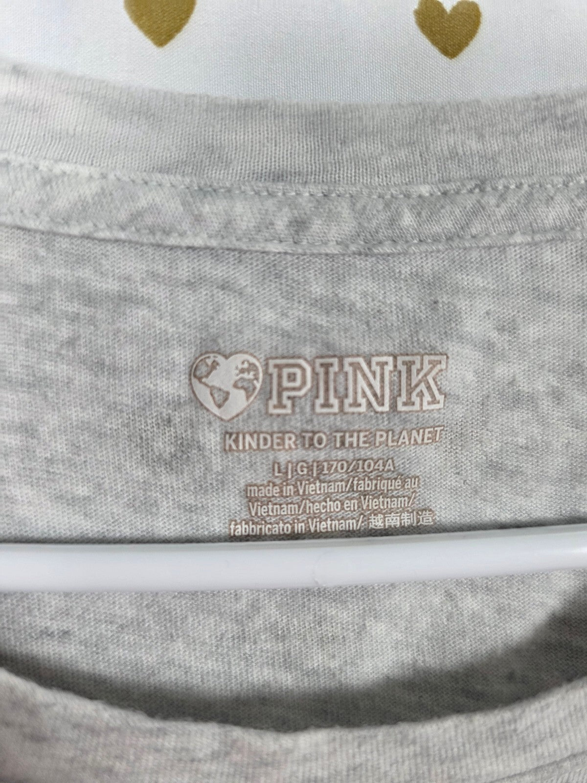 Victorias Secret PINK Logo gradient tee shirt LARGE