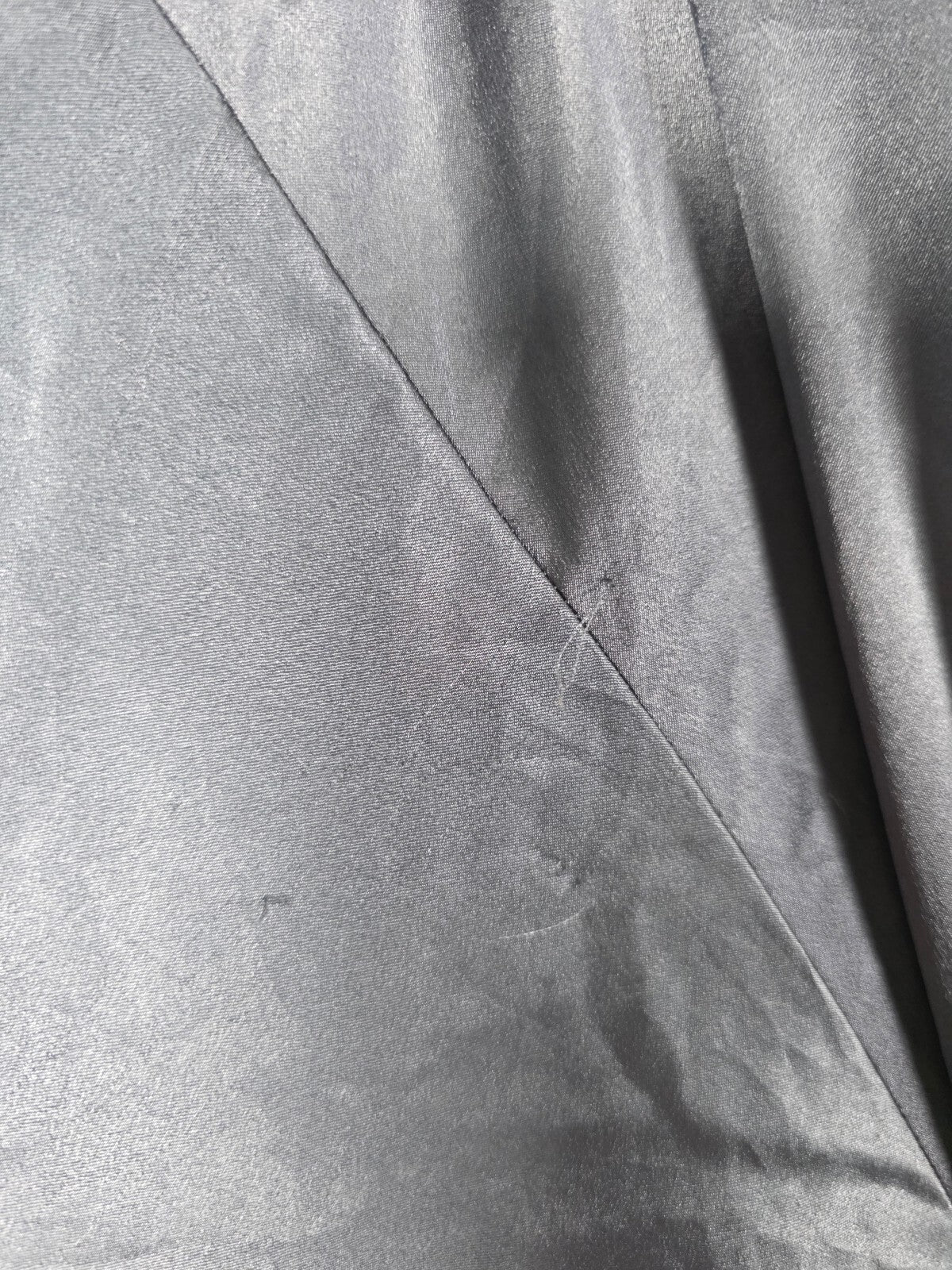 Victorias Secret Satin Silky Robe Grey Lounge Wrap Kimono XS SMALL