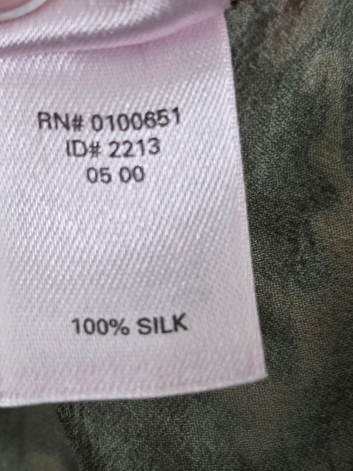 Victorias Secret True Y2k 100% Silk Slip Dress Floral Green Nightie Lingerie SM
