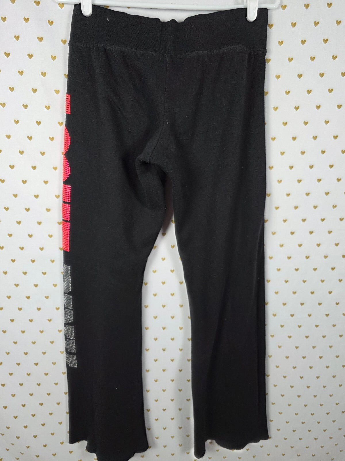 Victorias Secret PINK HTF Bling LOVE Studded Flare Leg Vintage Y2k Small
