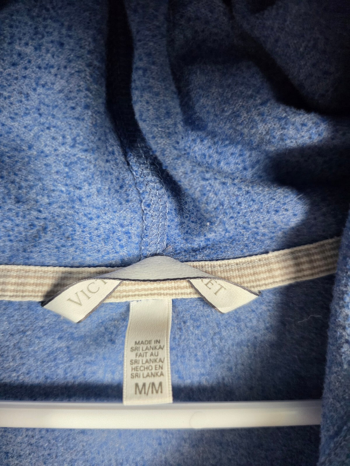 Victorias Secret Pink Angels Blue WINGS Hooded Jacket Medium