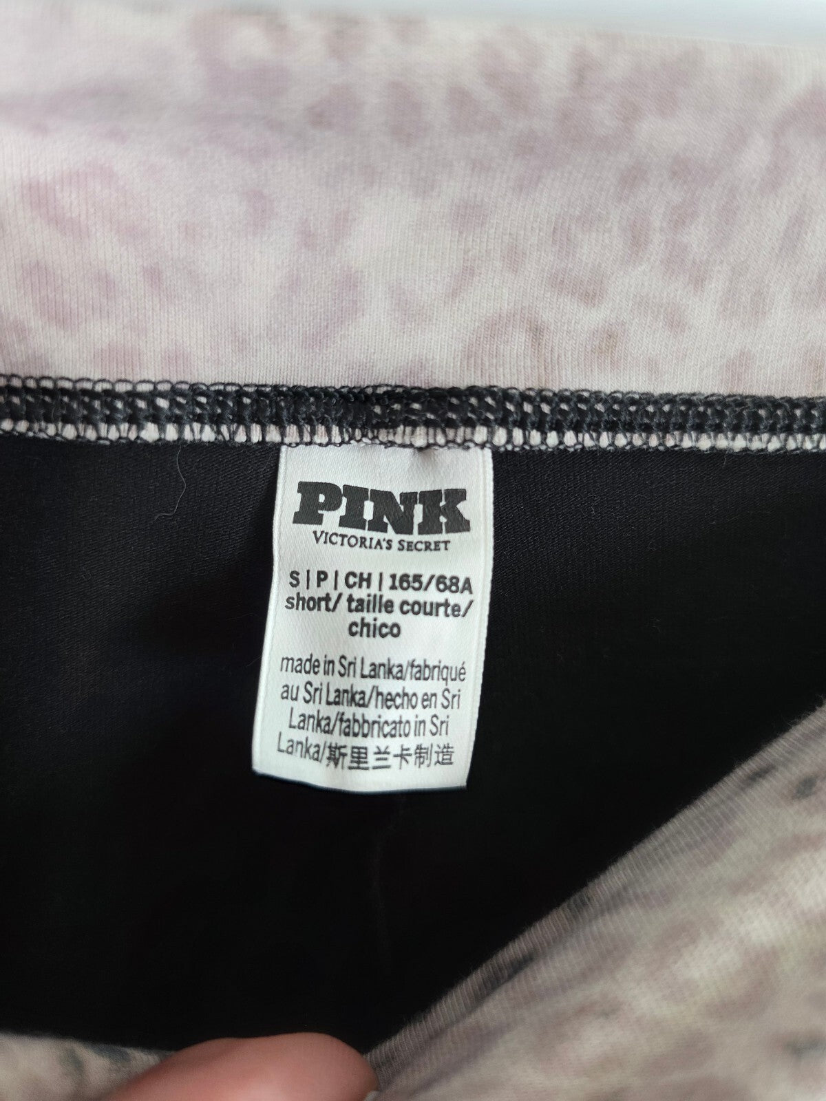Victorias Secret PINK Bling Foldover Yoga Pants Skinny Ankle Small