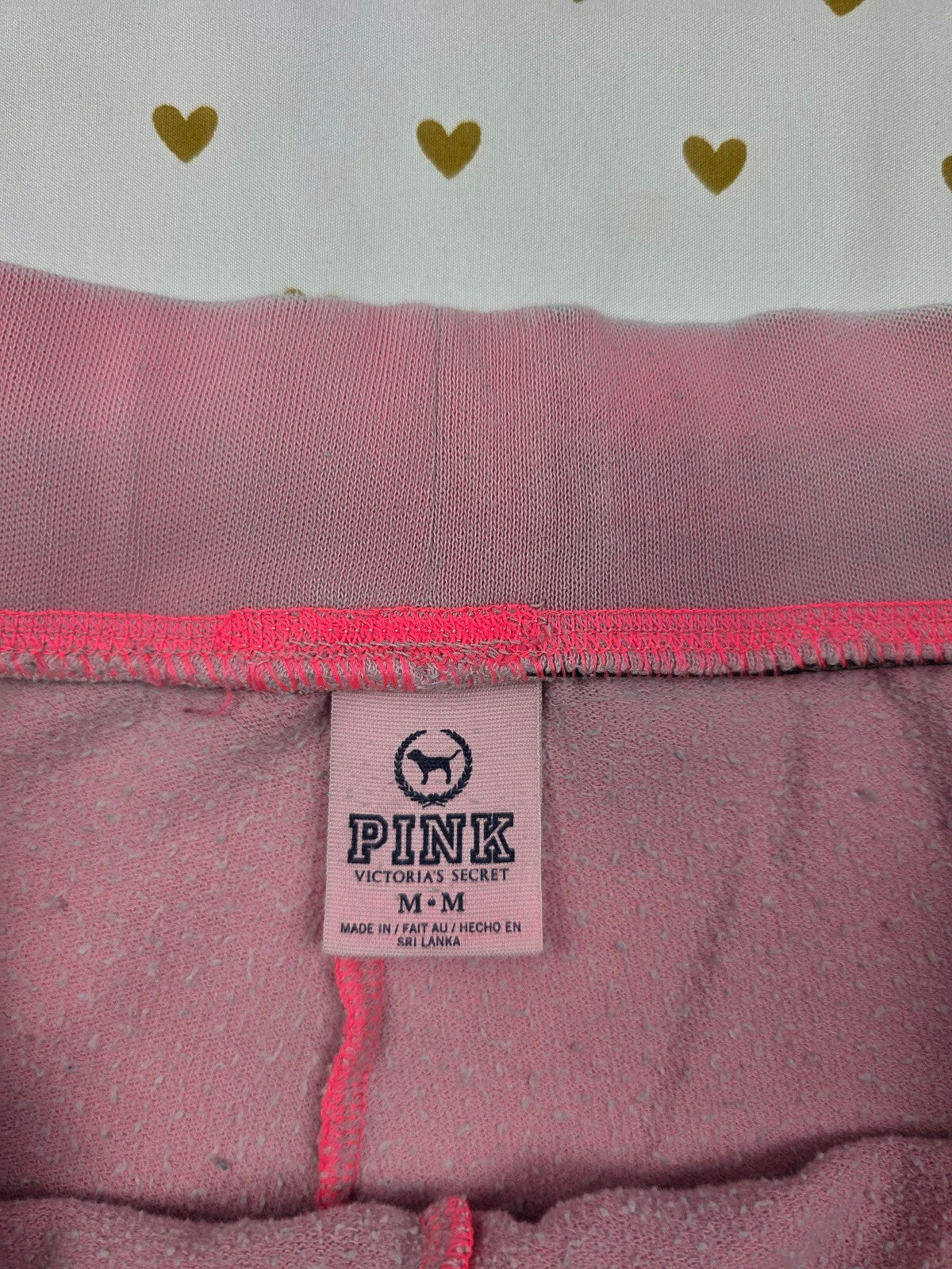Victorias Secret PINK Vintage Thin sweat shorts Logo MEDIUM