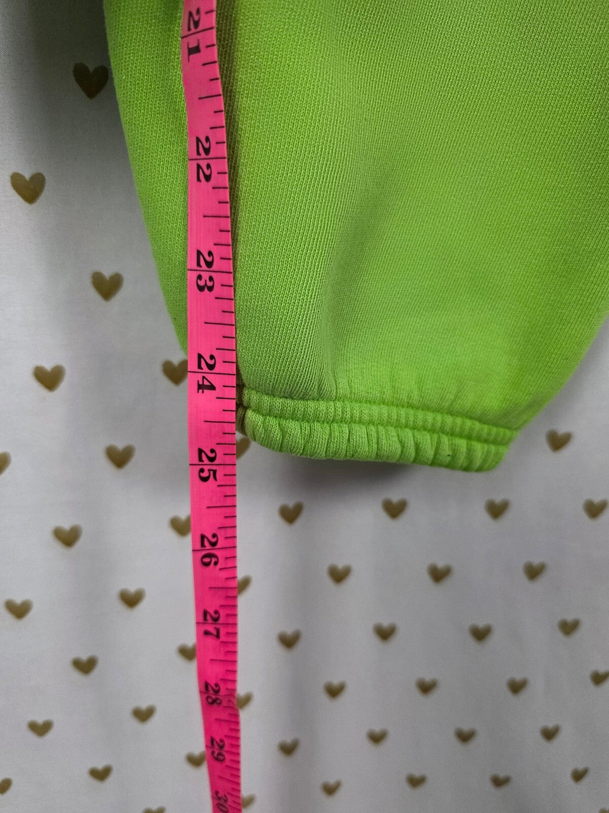 Victorias Secret PINK Vintage Lime Green Sweats Sweatpants Y2k Logo Butt XS
