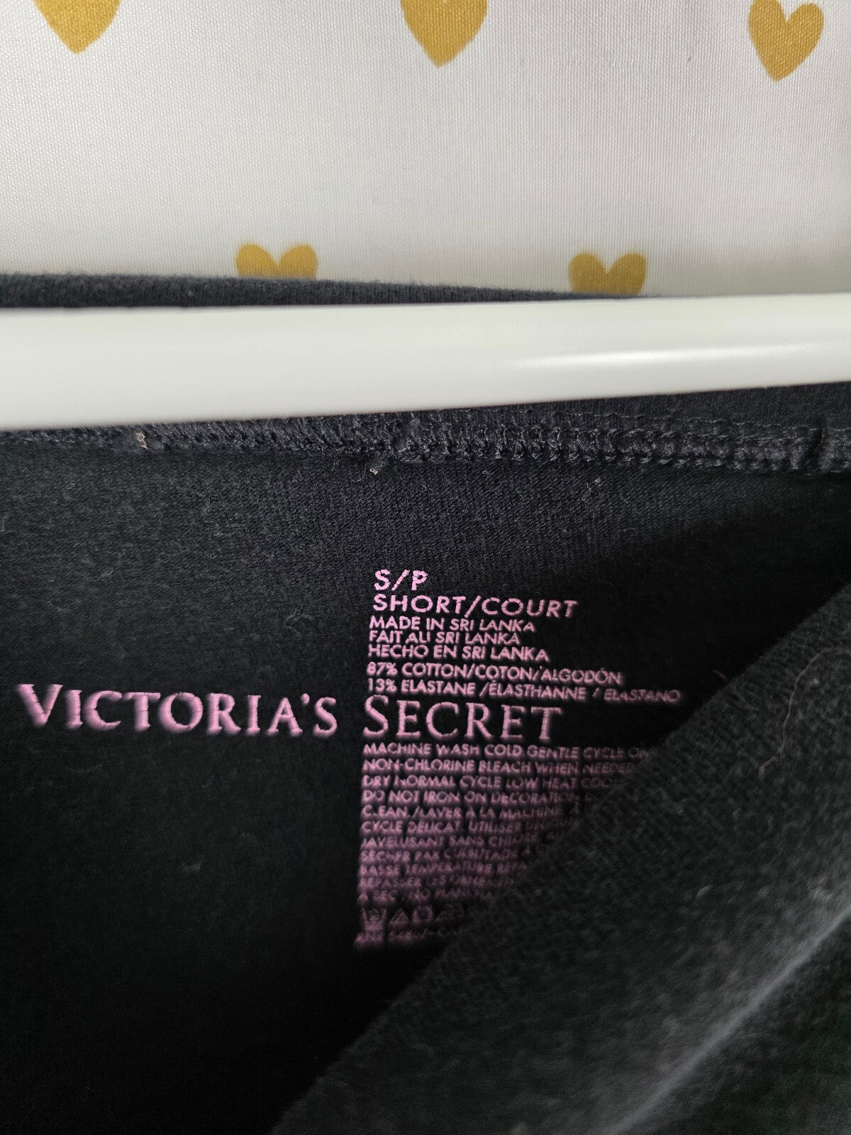 Victorias Secret Angels Gold Glitter Wings Foldover Yoga pants ankle skinny SM
