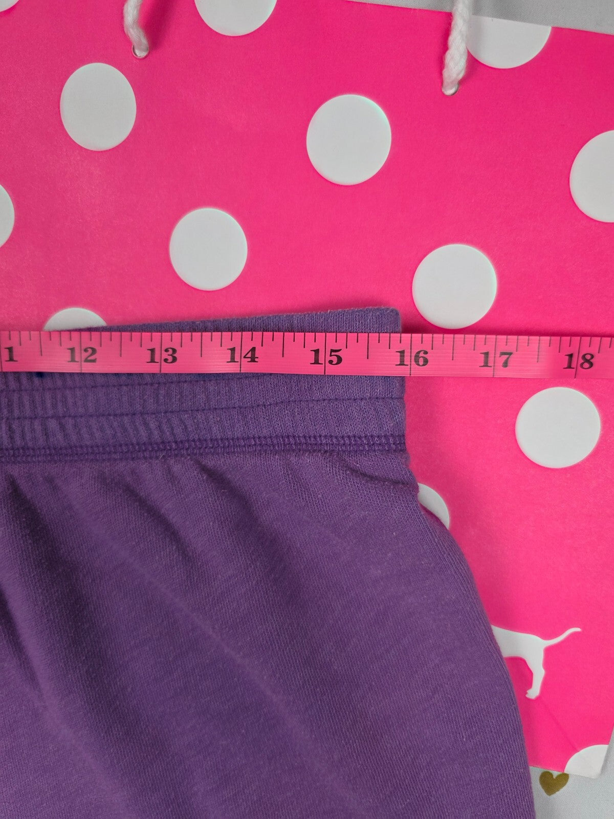 Vintage 2011 Victoria's Secret PINK Purple Leopard Logo Fleece Shorts M