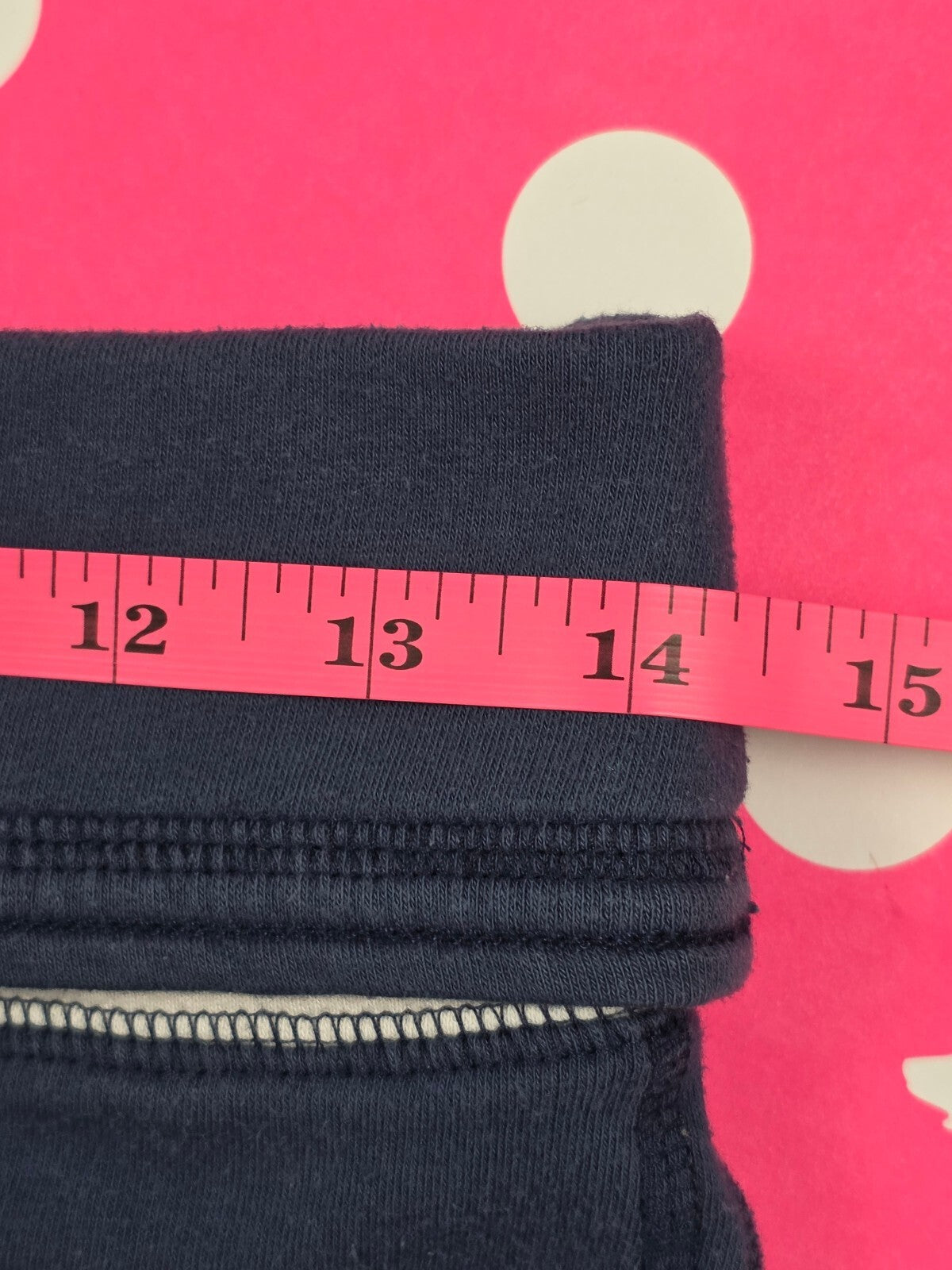 Vintage 2008 VS PINK LOVE PINK Foldover Booty Shorts XS Navy Dog