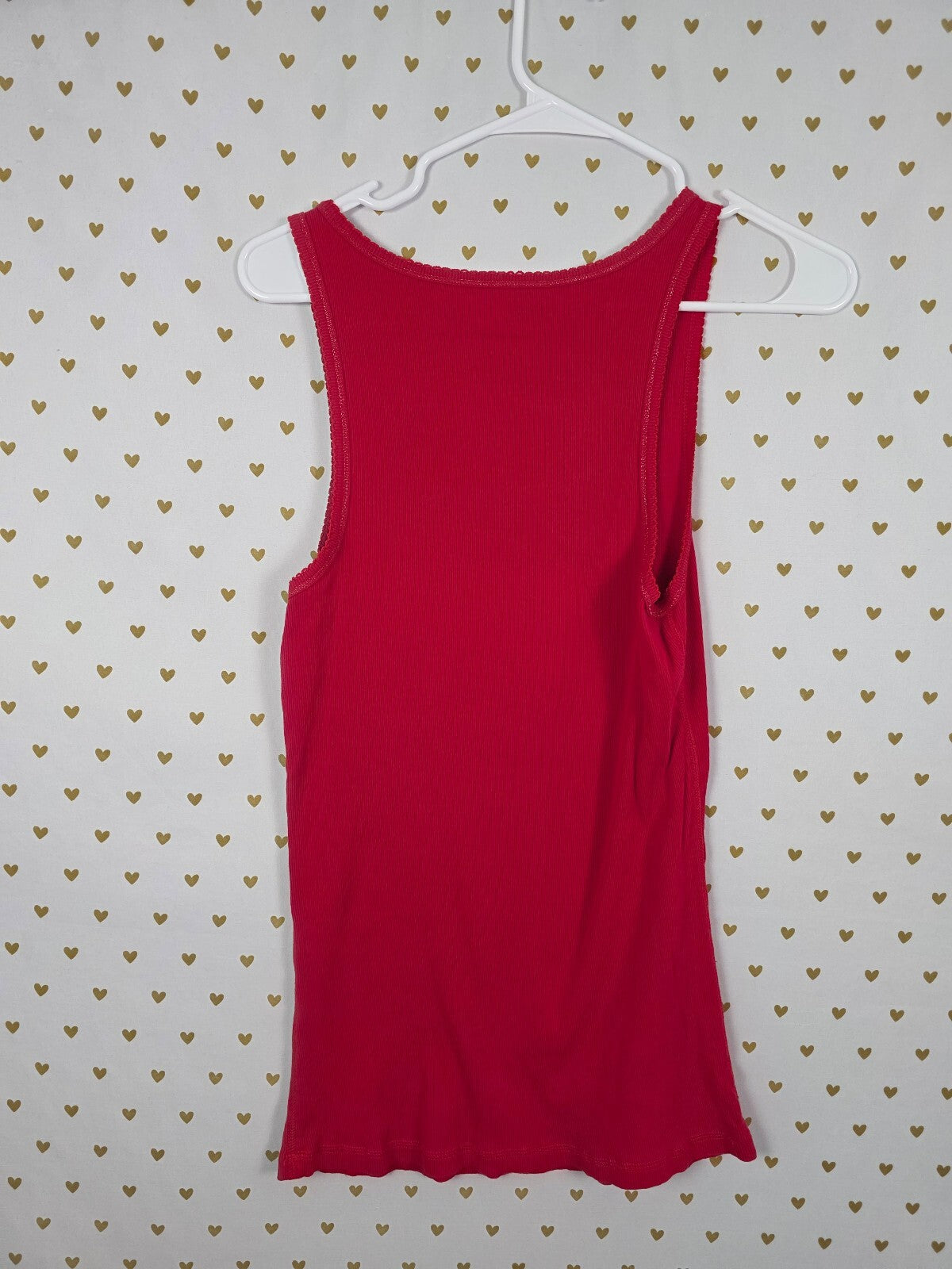 Victoria's Secret Life of the Slumber Party Ribbed Tank Top Pink Size Large