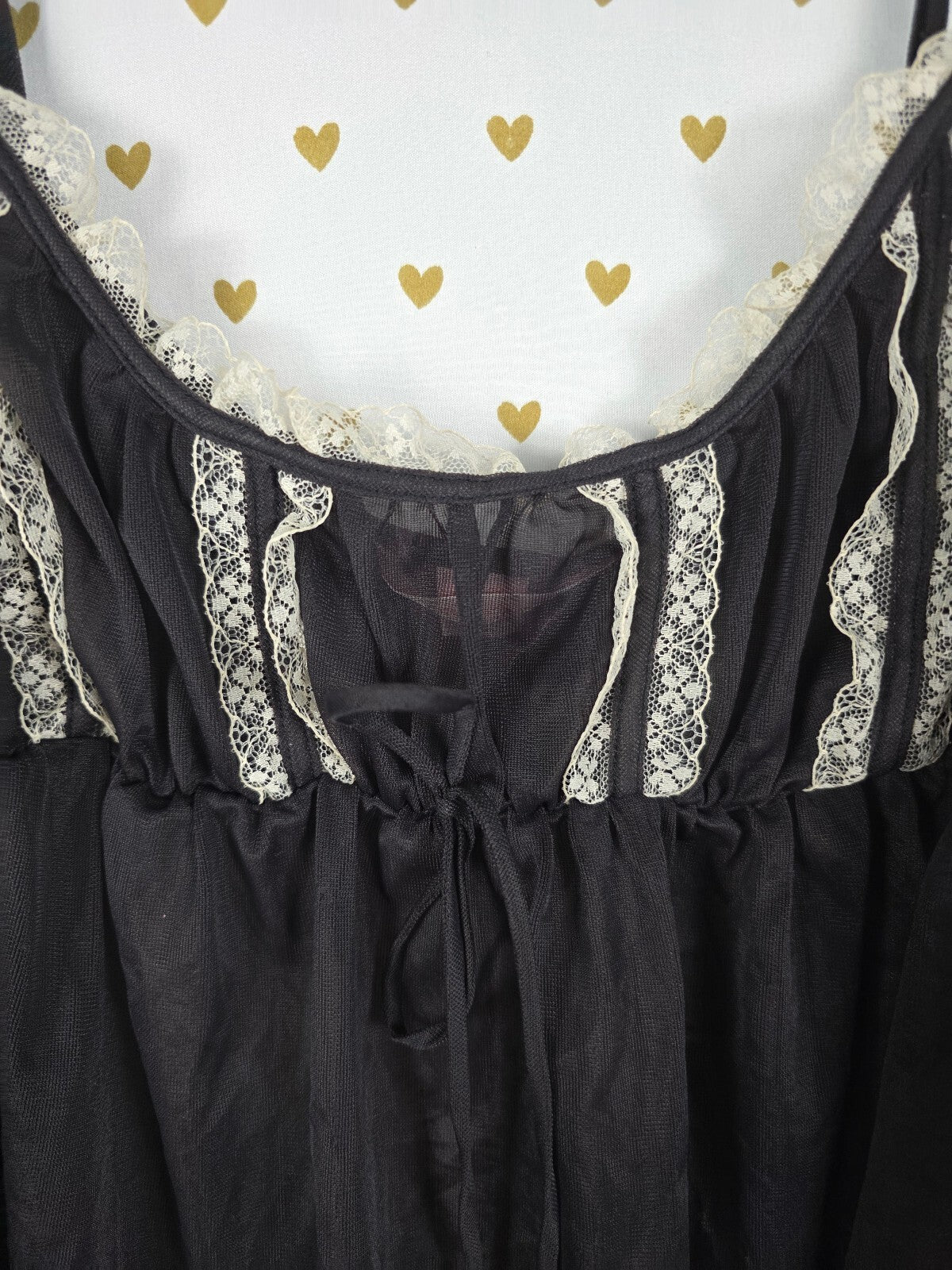 Victorias Secret sheer Sexy Vintage babydoll Nightie Lingerie XL