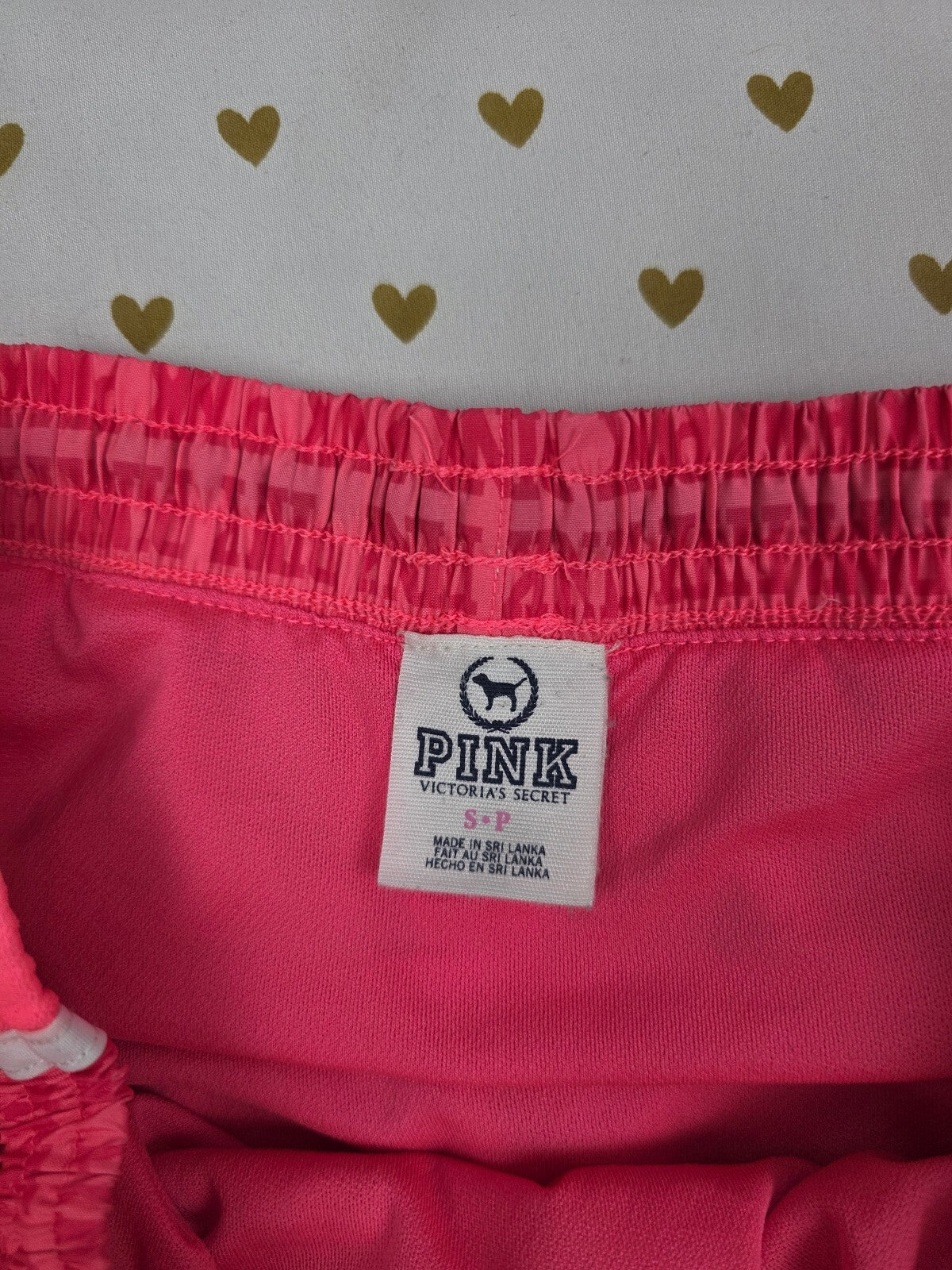 Victorias Secret PINK Vintage Logo Lined running shorts SMALL