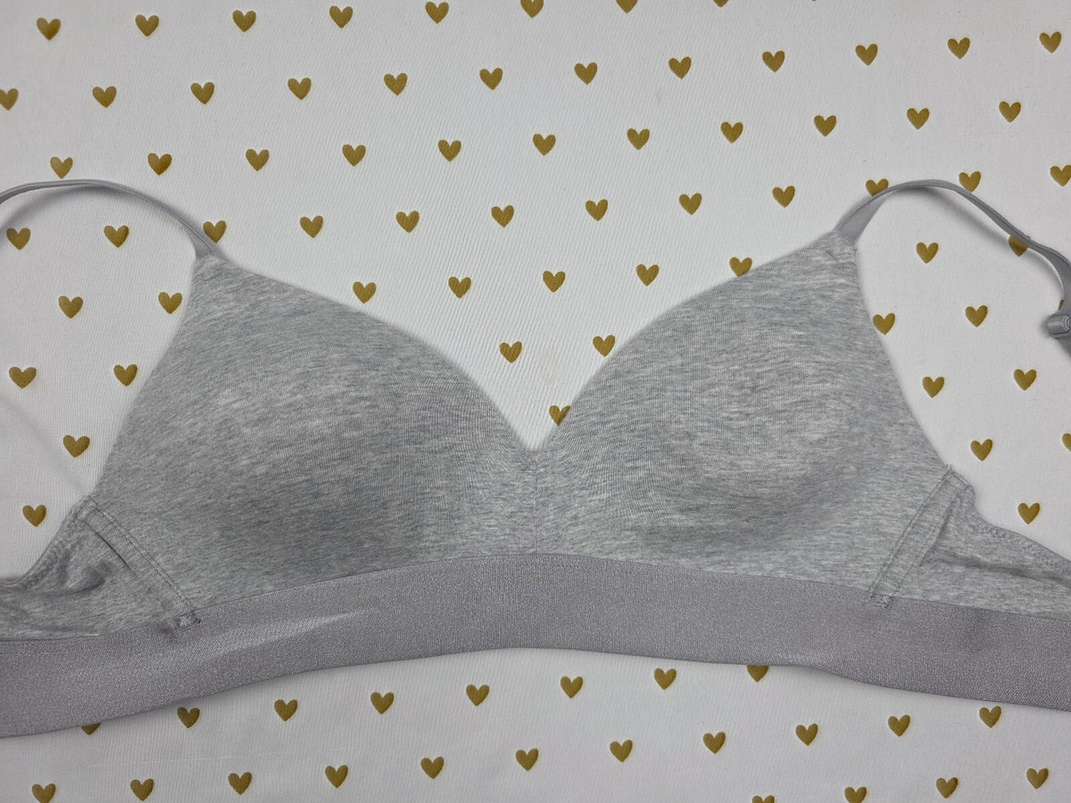 Victorias Secret PINK Wireless No Wire Grey 36B Wear Everywhere Bra