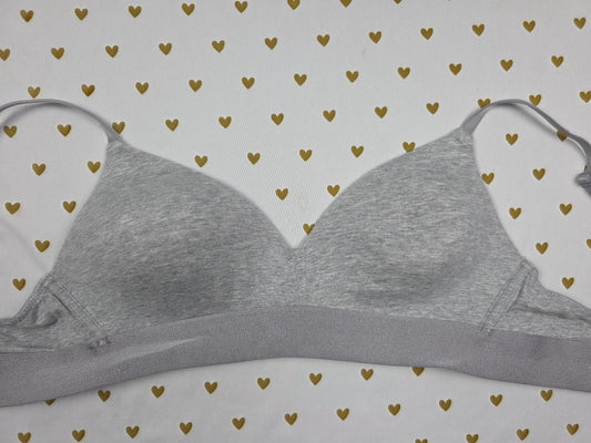 Victorias Secret PINK Wireless No Wire Grey 36B Wear Everywhere Bra