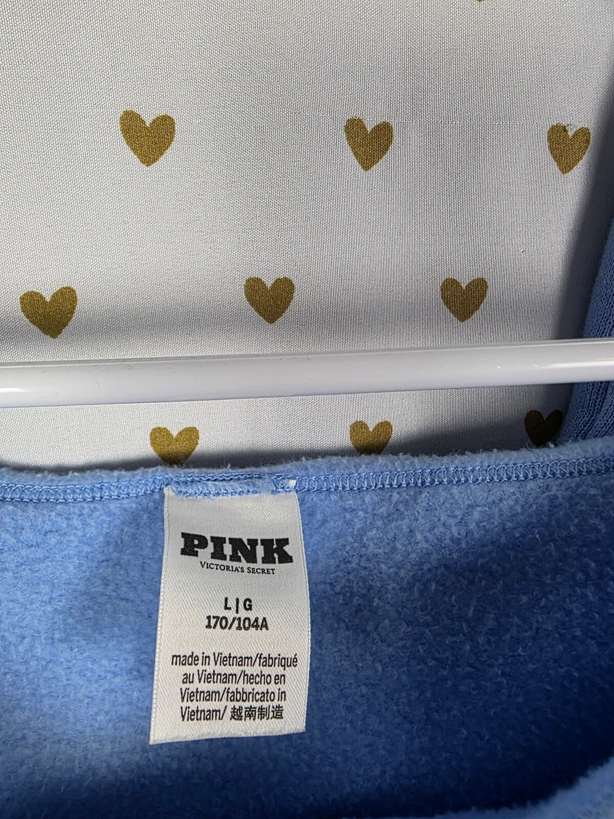 Victoria's Secret PINK Star BLING Sweatshirt Shorts Matching Set Large