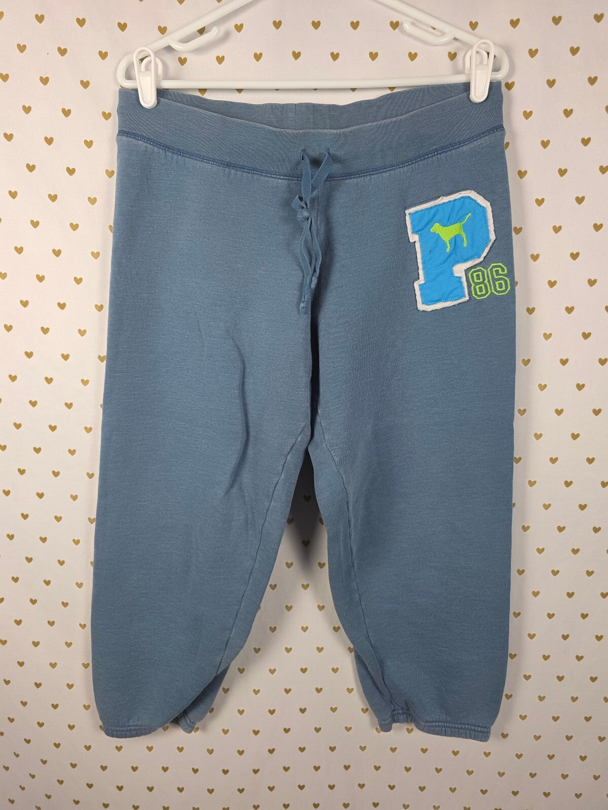 Victorias Secret PINK Vintage Y2k Sweats Blue Sweatpants Medium