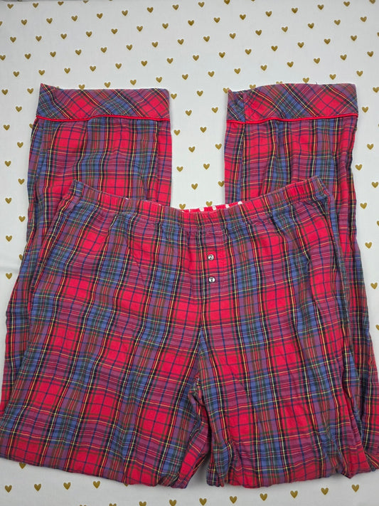 Victorias Secret Plaid Polka Dot Sleep Pants Pajama Bottoms MEDIUM