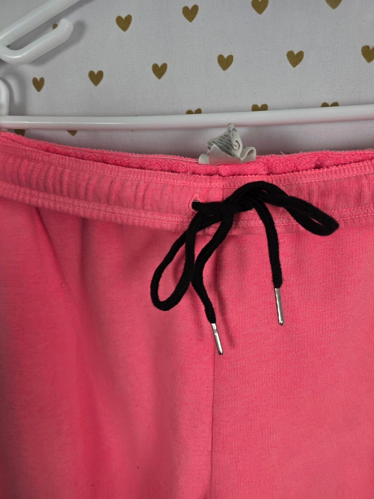 Victorias Secret PINK Vintage neon Logo cheetah Leopard Long Sweats Small