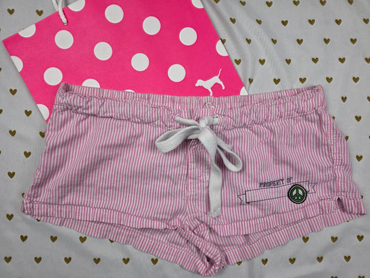 Victorias Secret PINK Vintage Logo Butt UNIVERSITY Sleep Shorts Boxers Pajama XS