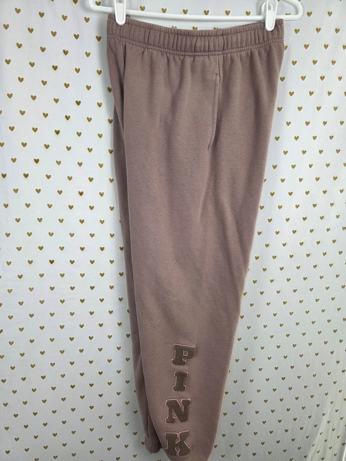 Victorias Secret Pink Crest Hoodie Jacket Full Zip Sweats Sweatpants SET Small