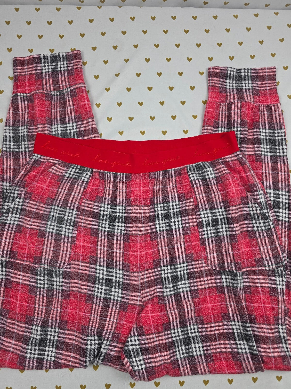Victorias Secret XL Thermal Plaid Sleep Pants Pajama PJ Bottoms