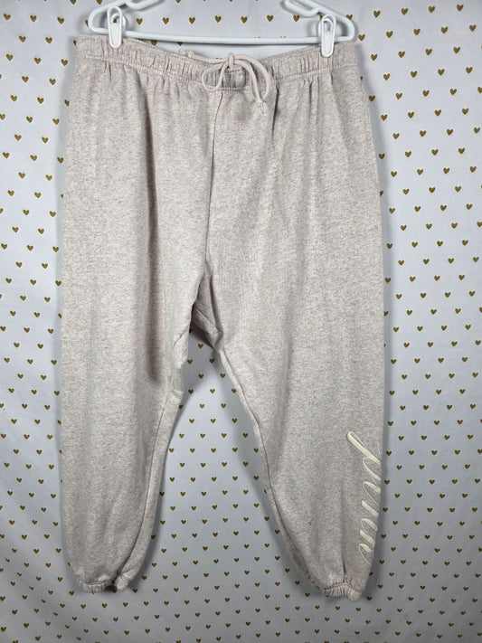 Victorias Secret PINK Logo Campus Sweatpants Sweats XXL 2XL