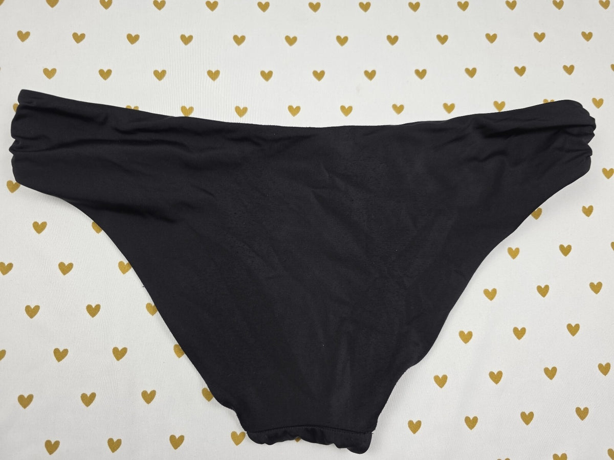 Victorias Secret Swim Bottoms Bikini Ruched black Large