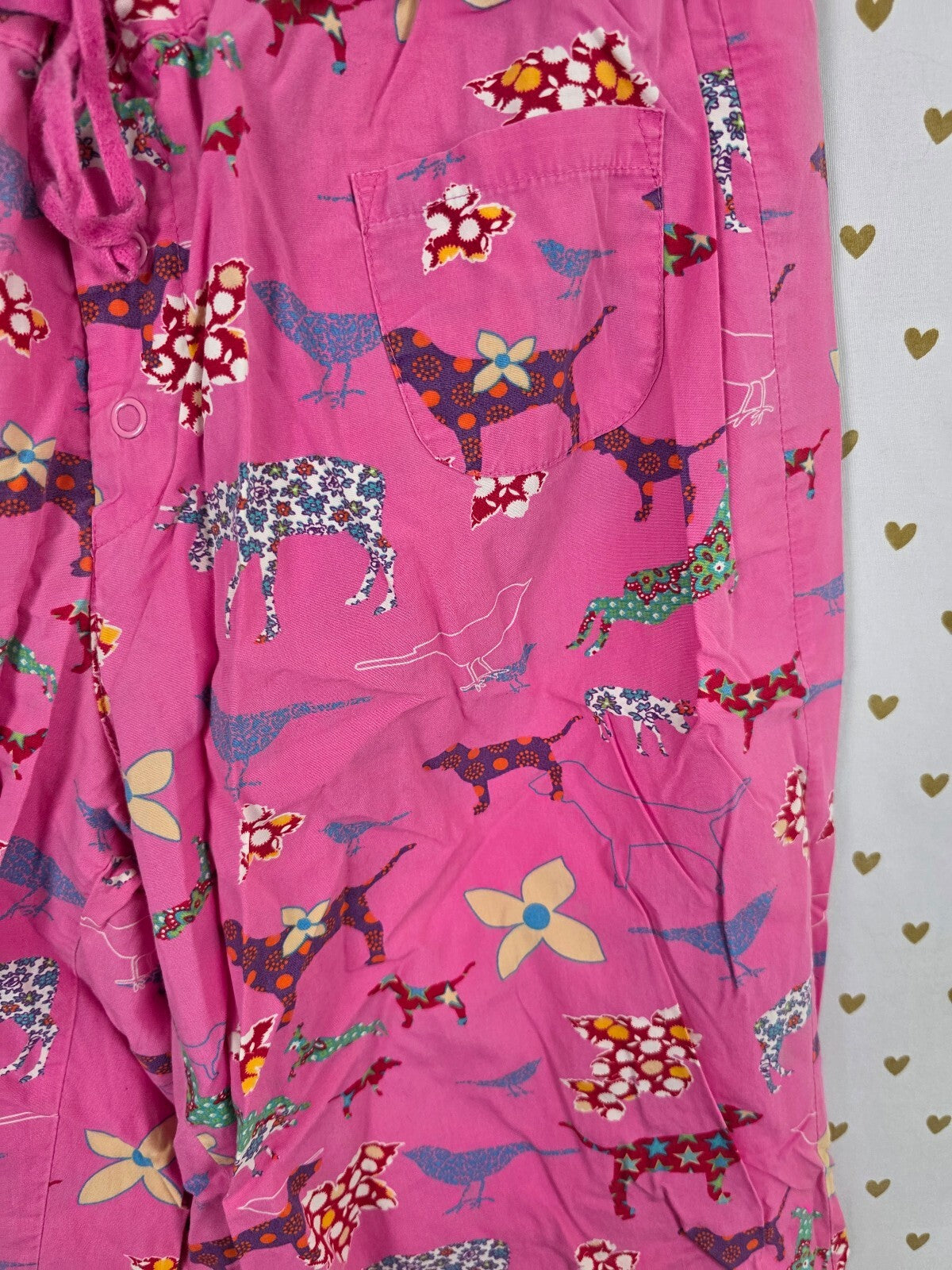 Vintage Victoria’s Secret PINK Phi Beta Pink Pajama Pants M Dog Print Y2K Cotton