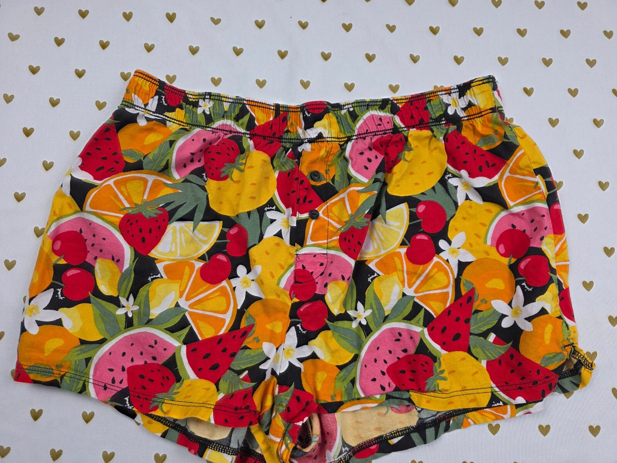 Victorias Secret PINK FRUITS XS Sleep Shorts Boxers Pajama Bottoms