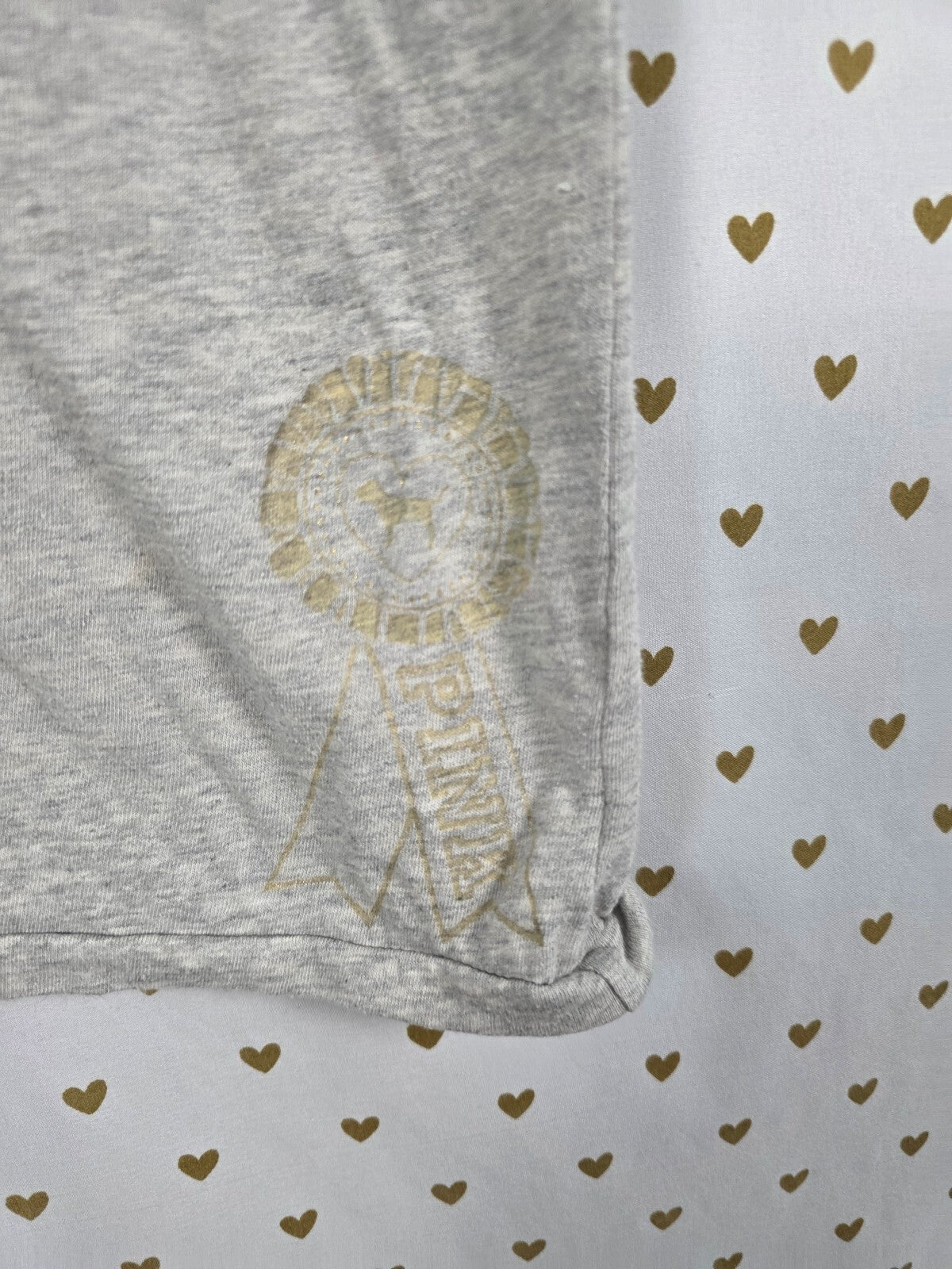 Victorias Secret PINK Vintage MOST SPIRIT Tee shirt Grey Y2k Medium
