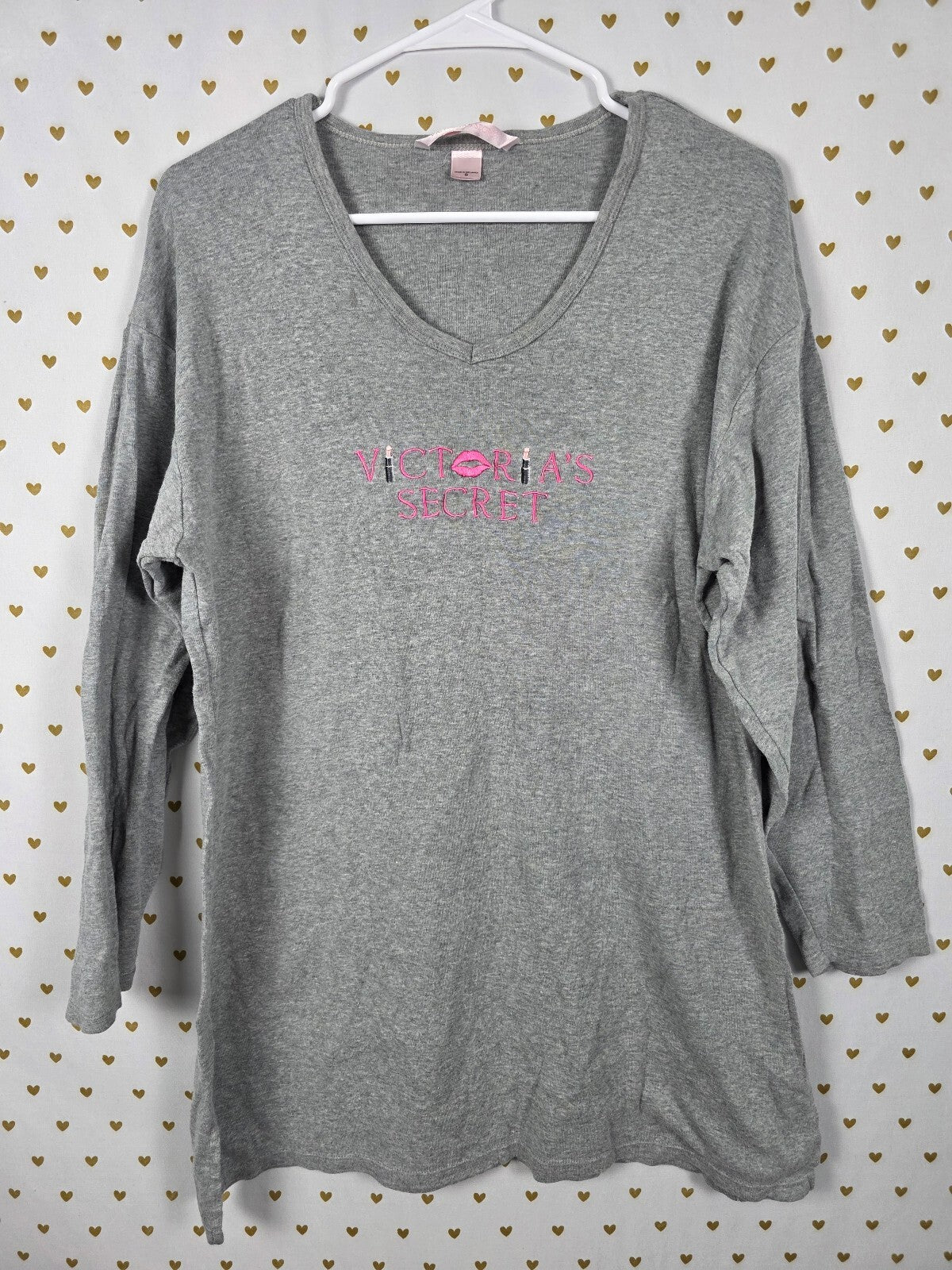 Victorias Secret VINTAGE Cotton Embroidered Small Y2k Sleep Dress Nightgown SM