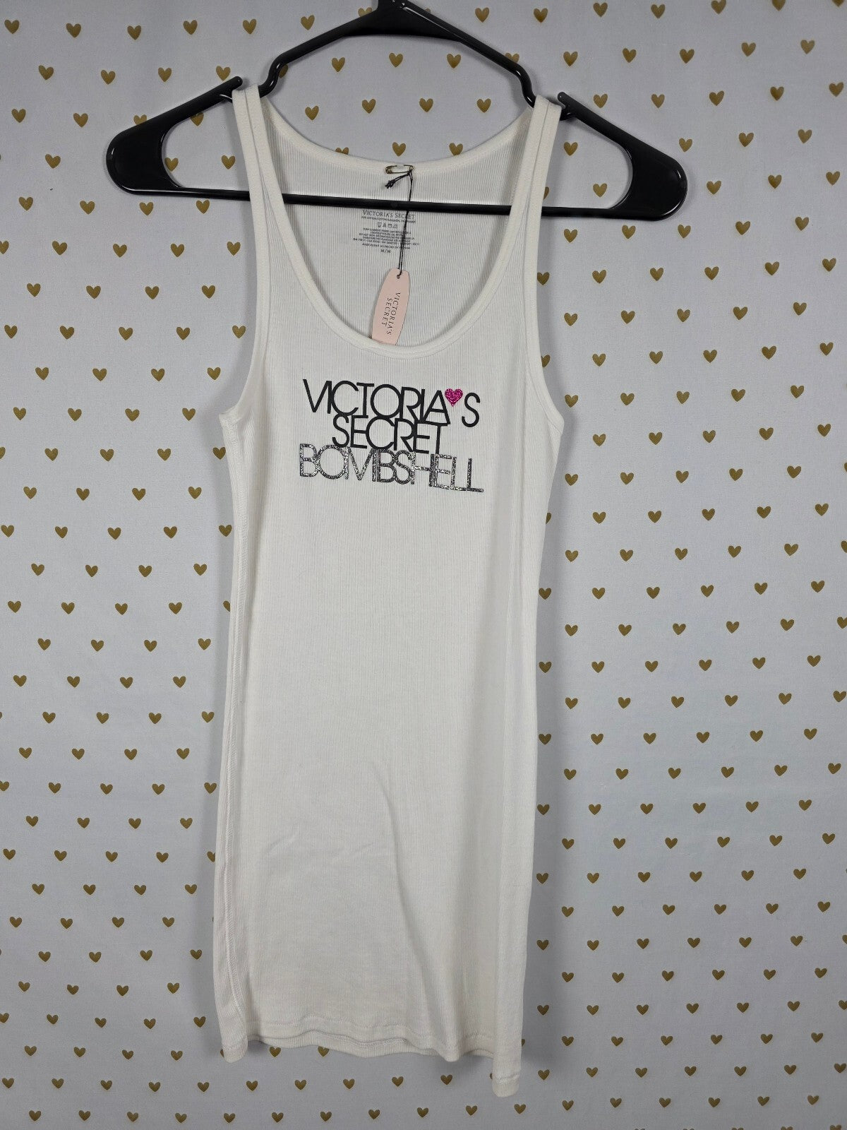 Vintage 2011 Victoria's Secret Bombshell BLING Tank Top M NWT Y2K