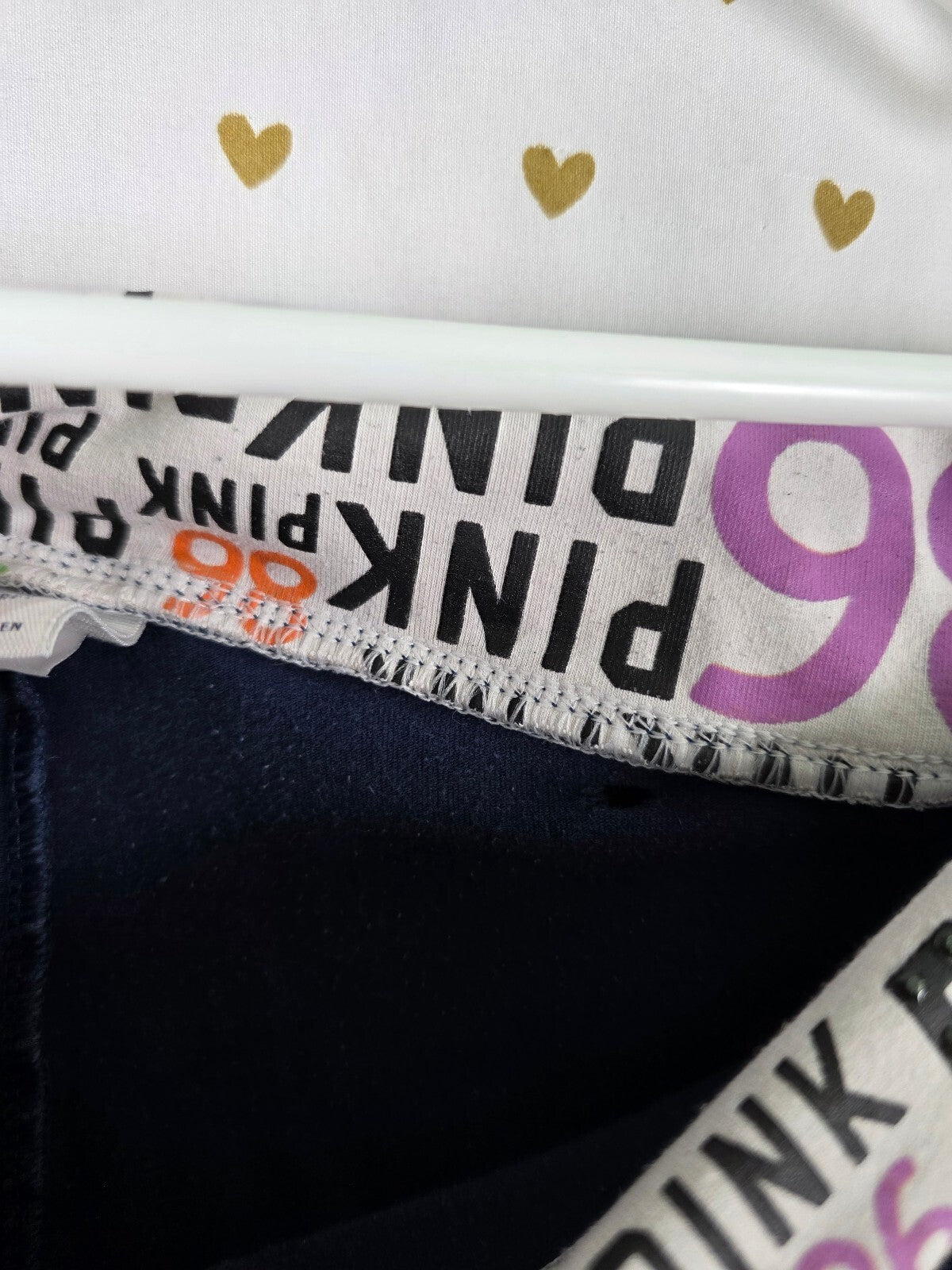 Victorias Secret PINK Vintage Blue Flare Foldover Yoga Pants Y2k HTF Large